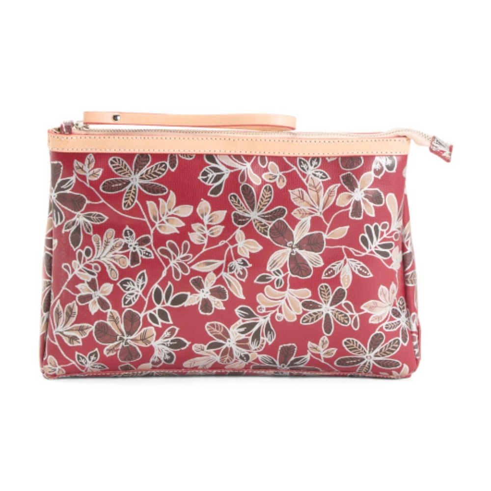 CAVALCANTI Collection Leather Clutch Case Multi